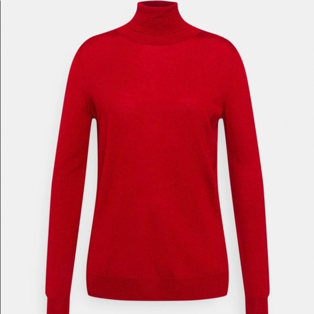 ZARA Seidel Jumper Red Turtleneck Sweater - Picture 5 of 15